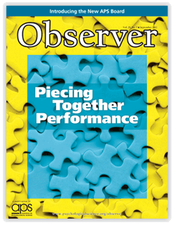 APS Observer September Cover