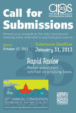 2013 APS Call for Submissions Poster