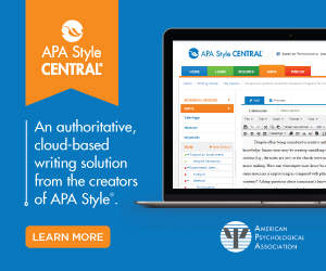 APA Style Central Advertisement