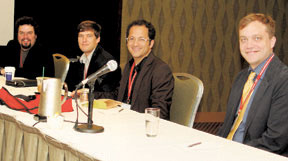 L to R: Eddie Harmon-Jones, Greg Hajcak, Michael Inzlicht, Brandon J. Schmeichel