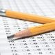 Standardized Test with a broken yellow pencil