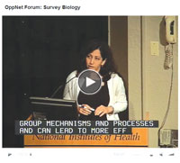 Click here for a video of the OppNet forum.