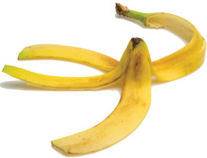 This is a photo of a banana peel.