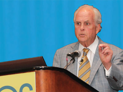 This is a photo of David H. Barlow speaking at the APS 24th Annual Convention. From a clinical perspective, the negative attention given to neuroticism in popular culture may play an underlying role in many mood and anxiety disorders.
