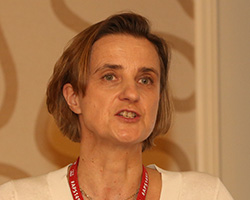 This is a photo of Daphne Bavelier, University of Geneva, Switzerland, at the 2014 APS Annual Convention. Bavelier_web