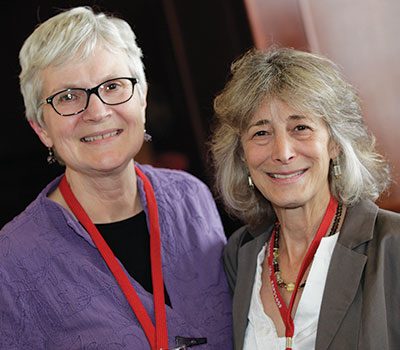 APS Fellow Patricia H. Miller, San Francisco State University, and incoming APS President Nancy Eisenberg, Arizona State University.