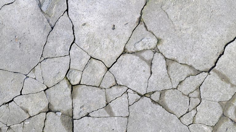 Old cracked concrete surface.