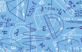 This is an illustration of mathematics drawings and equations