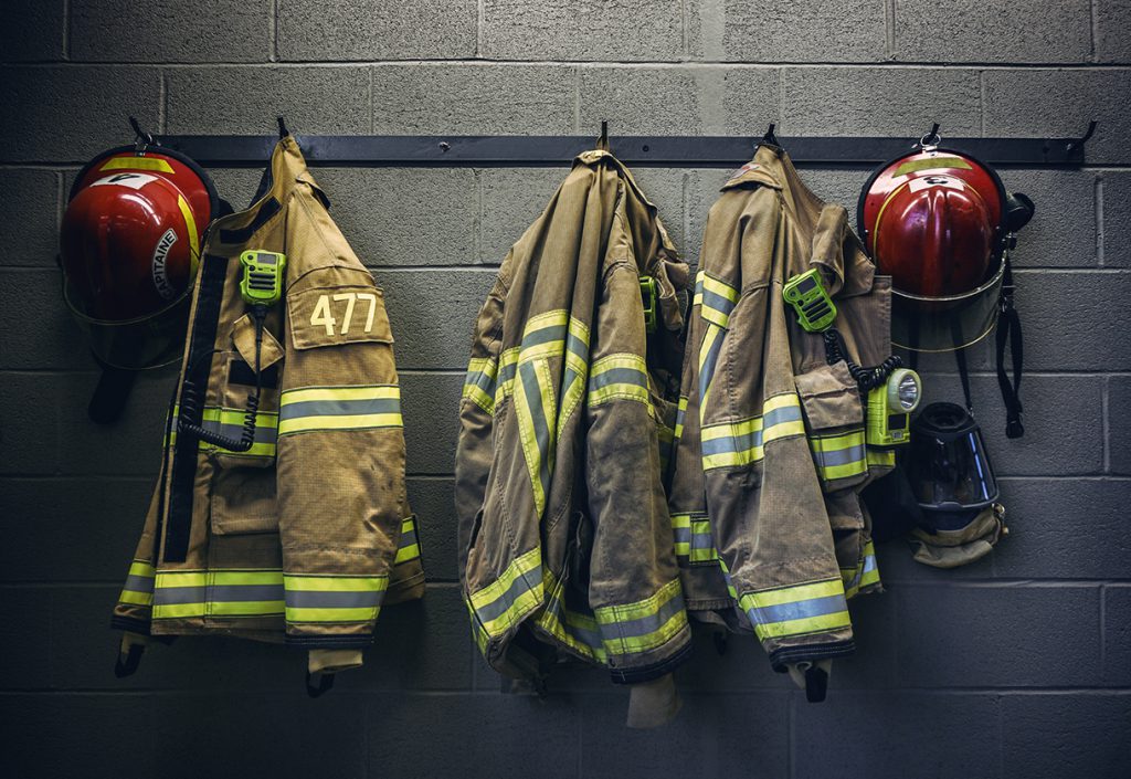 This is a photo of firefighter gear