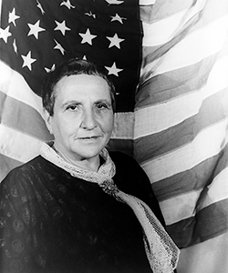 This is a photo of Gertrude Stein.