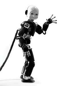 This is a photo of the iCub robot.