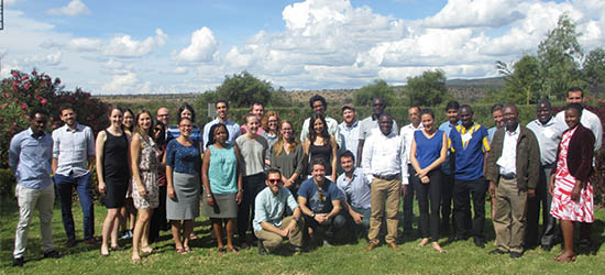 This is a photograph of the people who participated in the open science training in Kenya.