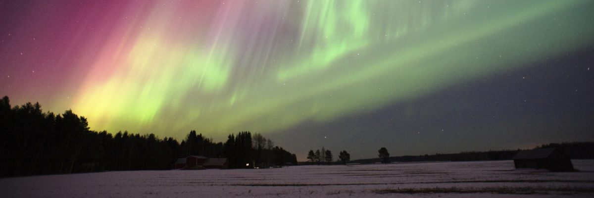 This is a picture of the arora borealis