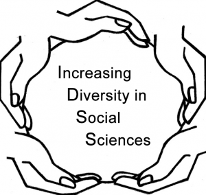 Logo for IDSS Cirlce of Hands with Increasing Diversity in Social Sciences in center