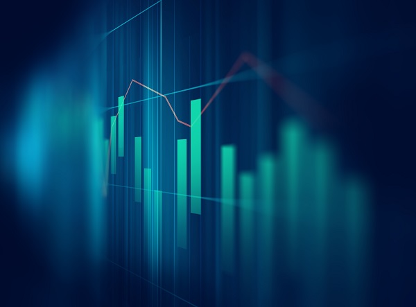 A photo of a graph on a screen
