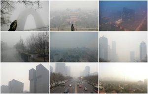 Polluted scenes from Beijing