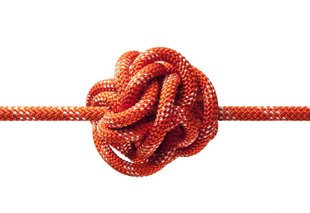 Knotted rope