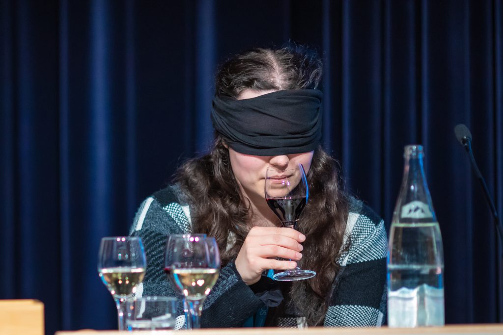 Experts from science, the humanities, and the professional wine world — along with a volunteer taste-tester from the audience — shared insights into the psychological processes that underlie how we taste and enjoy wine.