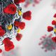 Computer rendering of COVID-19 virus