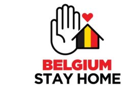 Belgium Stay Home Graphic