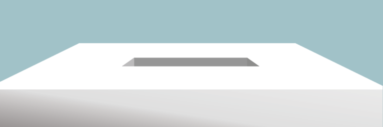 White box with hole for envelopes.