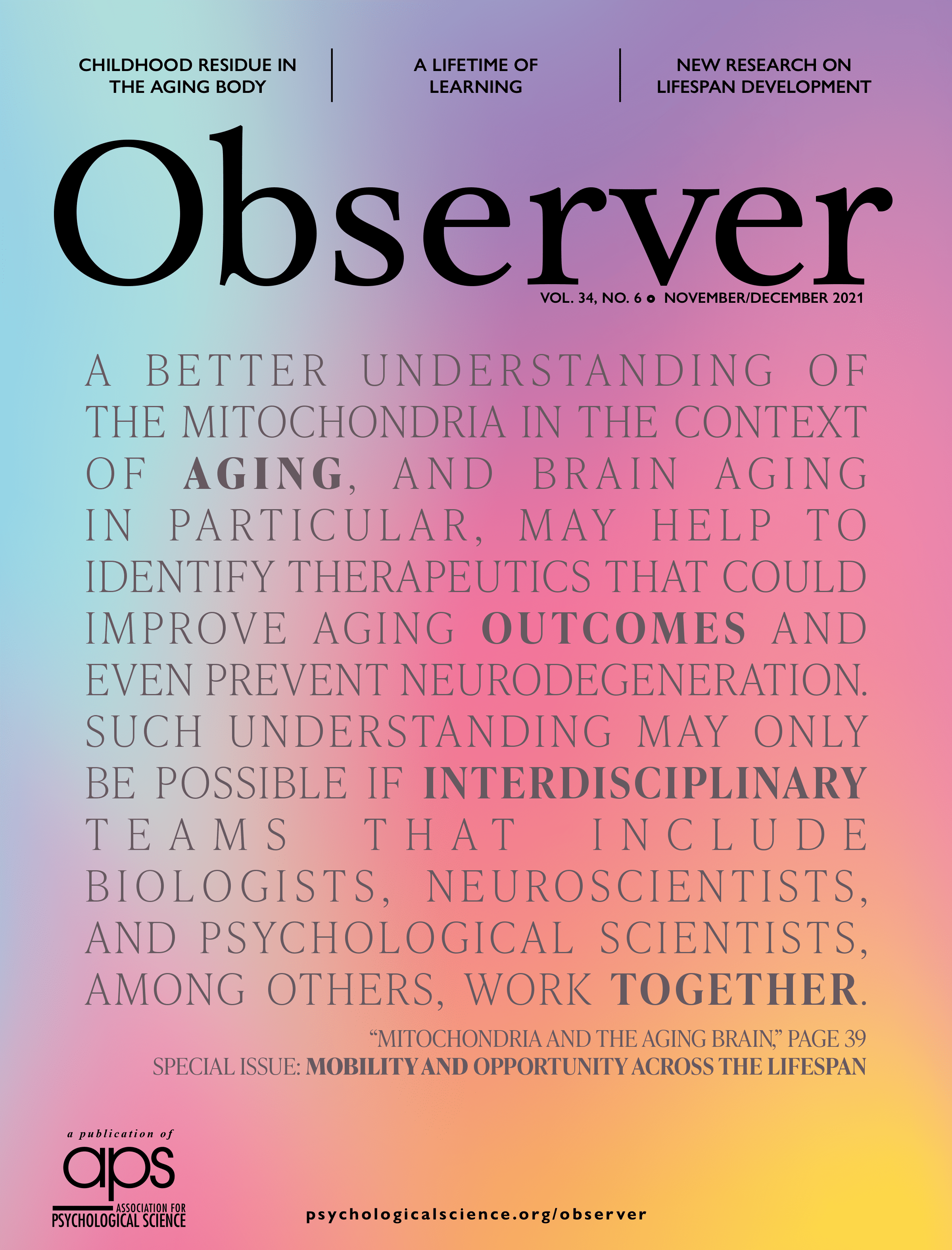 <Observer Cover November/December 2021