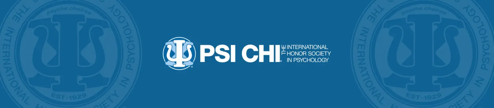 Psi Chi Logo with their motto, The International Honor Society In Psychology