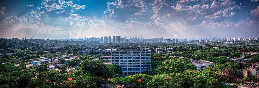 A skyline photo of the University of São Paulo in Brazil.