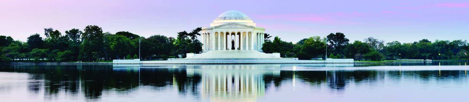 The Thomas Jefferson Memorial at twilight, Washington DC, USA.