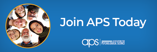 A blue banner advertising APS Membership