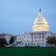 U.S. Capitol Building at dusk.