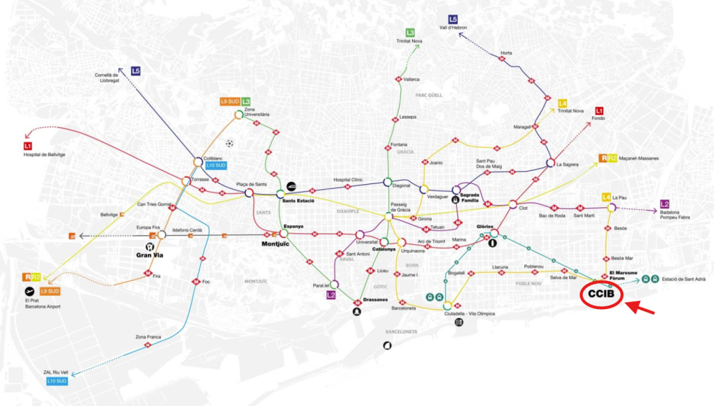 Image of Barcelona public transport options.