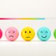 Emojis ranging from negative to positive emotions.
