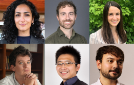 2026 Spence Recipients, clockwise from top left: Dorsa Amir, William Brady, Emily Finn, Daniel Yon, Yuan Chang Leong, Andrew Grotzinger.