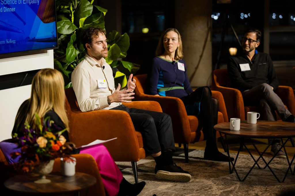 1. Brady discussing best practices for using AI with Northwestern Alumni.
