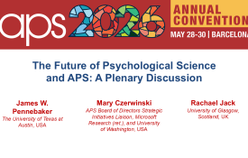 The Future of Psychological Science and APS: A Plenary Discussion title slide.