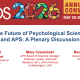 The Future of Psychological Science and APS: A Plenary Discussion title slide.