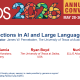 New Directions in AI and LLMs title slide.