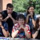 Grotzinger and his lab pose outside for a photo.