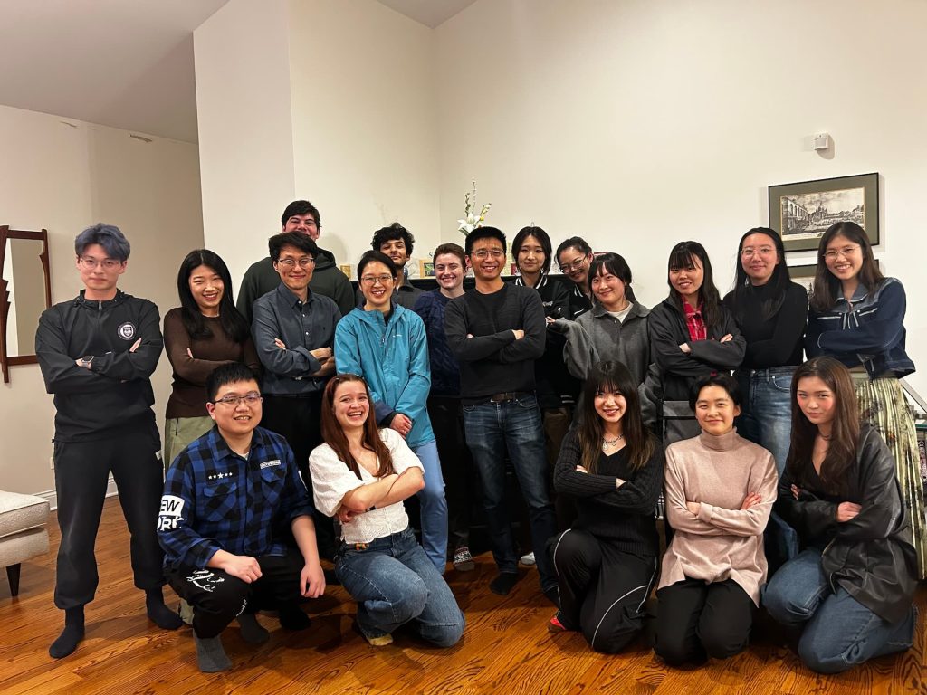 Members of Computational Social and Affective Neuroscience Lab (CASNL), past and present, gather during the 2025 Social and Affective Neuroscience Annual Meeting in Chicago. 