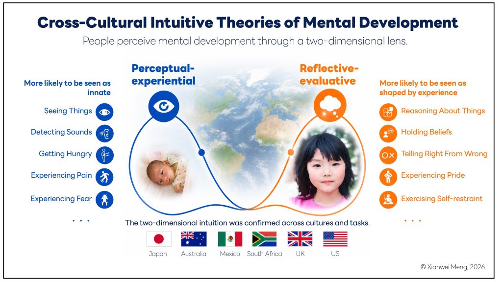 Cross-cultural intuitive theories of mental development: People perceive mental development through a two-dimensional lens.